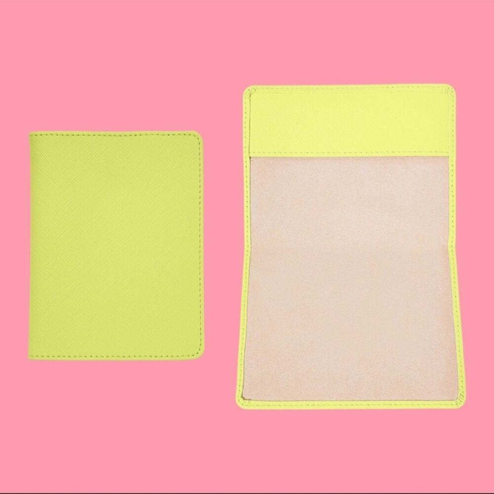 New Stoney Clover Lane Passport Case in Lime Vegan Leather
